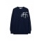 Pulover OFF WHITE, Bookish Shared Knit Crewneck, Bleumarin