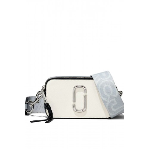Geanta MARC JACOBS,  Small Leather Bag, White Silver Geanta MARC JACOBS,  Small Leather Bag, White Silver