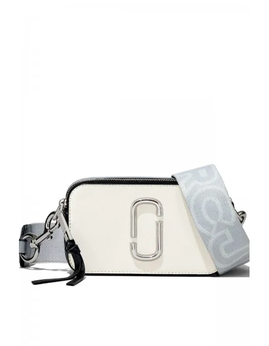 Geanta MARC JACOBS, Small Leather Bag, White Silver Geanta MARC JACOBS, Small Leather Bag, White Silver