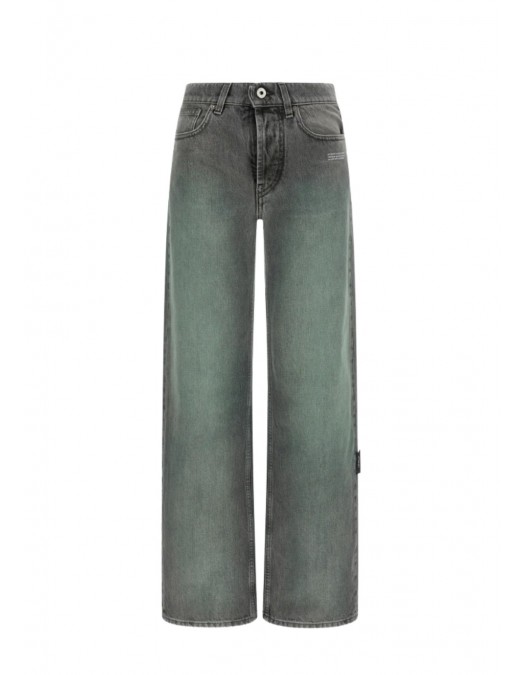 Blugi OFF WHITE, Spray Susy belt-loops jeans, Grey - 2YA069S26DEN003W055