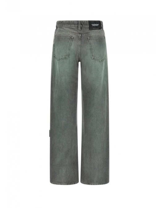 Blugi OFF WHITE, Spray Susy belt-loops jeans, Grey - 2YA069S26DEN003W055