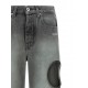 Blugi OFF WHITE, cut-out straight jeans, Grey - 2YA06ES26DEN002W055