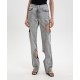 Blugi OFF WHITE, cut-out straight jeans, Grey - 2YA06ES26DEN002W055