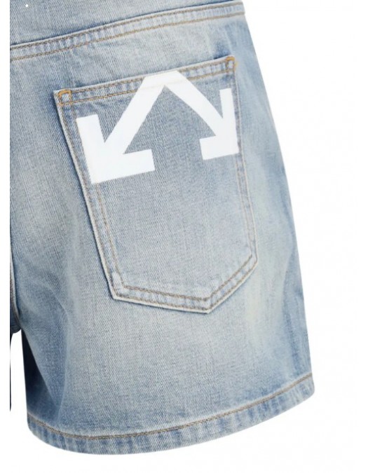 Pantaloni scurti OFF WHITE, doll denim shorts - 2YC019S26DEN002W416