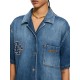 Rochie OFF WHITE, Royal Patch Denim Dress, Blue - 2YM038S26DEN001W421