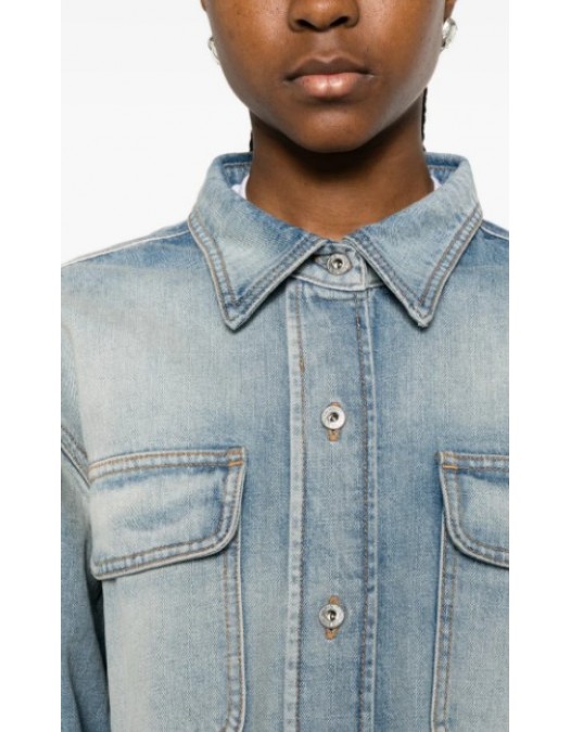 Jacheta OFF WHITE, chest-pocket button-fastening shirt - 2YQ006S26DEN002W416