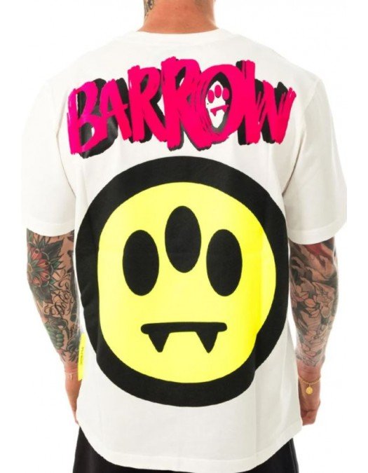 TRICOU BARROW, Alb, Logo, Pink Barrow Text - 30480002