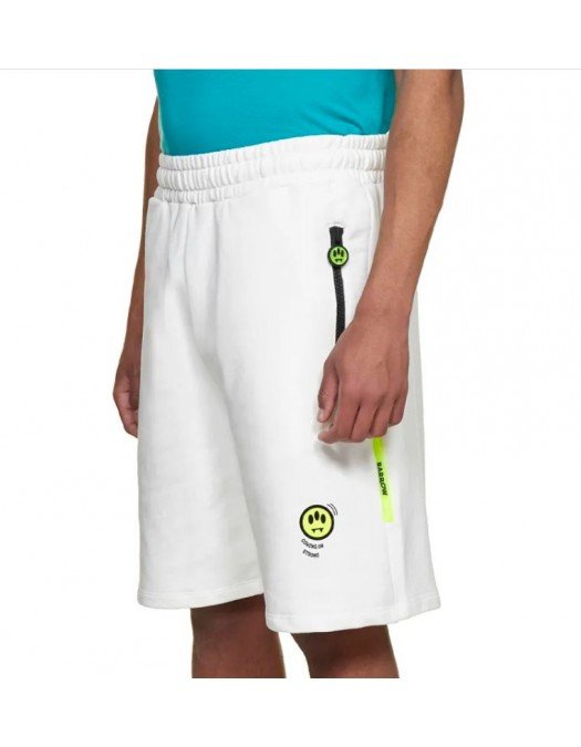 PANTALONI SCURTI BARROW, WhiteLogo Print - 31178002