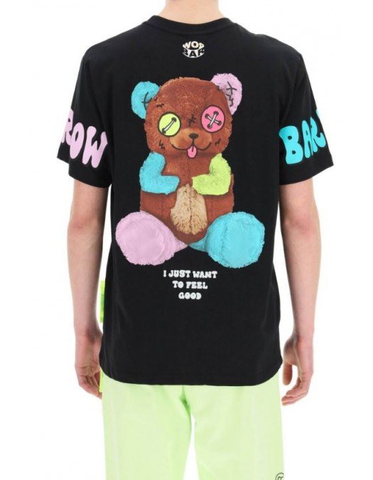 Tricou BARROW, Tedy Bear Multicolor Print, Black - 31362110