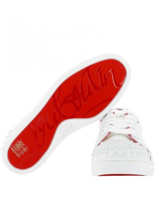 Sneakers Christian Louboutin, Vieira 2 WHITE PINK - 3210060Q621