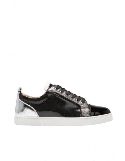 Sneakers Christian Louboutin, Louis Junior Orlato Black Silver - 3220725CMA3 Sneakers Christian Louboutin, Louis Junior Orlato Black Silver - 3220725CMA3