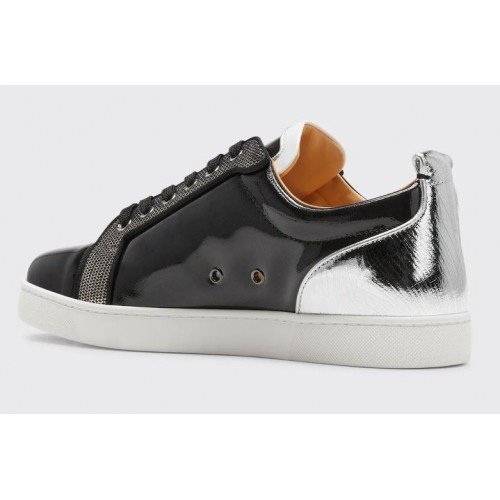 Sneakers Christian Louboutin,  Louis Junior Orlato Black Silver