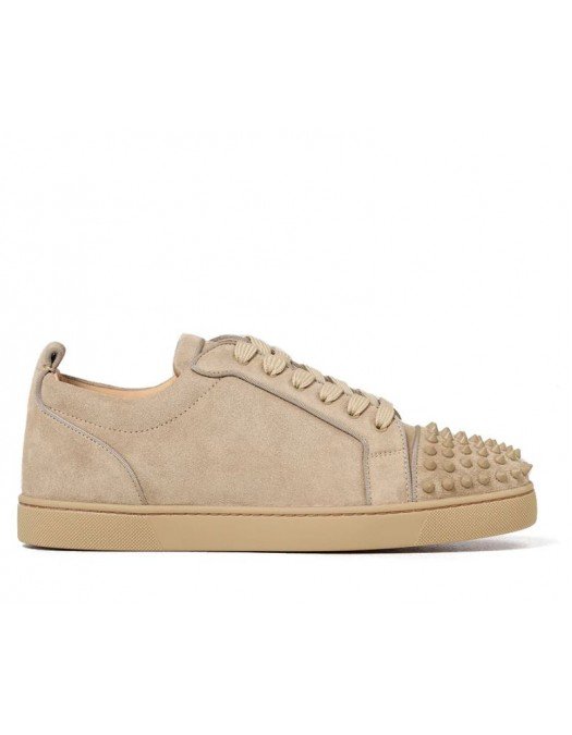 Sneakers Christian Louboutin, Low-top sneakers Nude Suede - 3220782F584