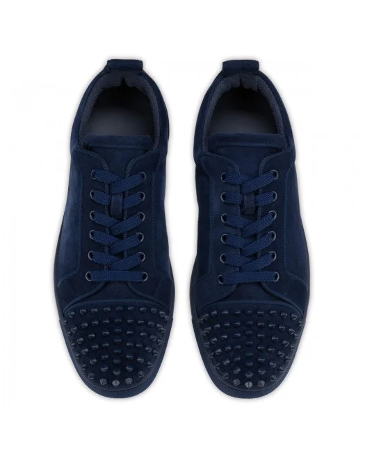 Sneakers Christian Louboutin, Spikes Design, Navy Blue