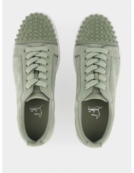 Sneakers Christian Louboutin, Spikes Design, Haiiro Green - 3240078E854