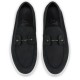 Loafers CHRISTIAN LOUBOUTIN, Boat Shoes - Reversed nubuck leather - Black - Men - 3240186B439