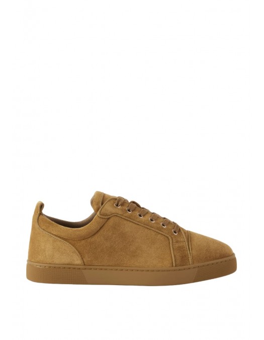 Sneakers CHRISTIAN LOUBOUTIN, Louis Junior Grosgrain-Trimmed Suede Sneakers - 3240426BZ09