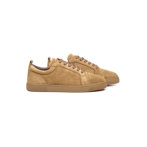 Sneakers CHRISTIAN LOUBOUTIN, Louis Junior Grosgrain-Trimmed Suede Sneakers