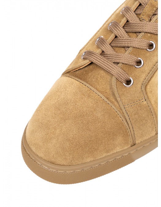 Sneakers CHRISTIAN LOUBOUTIN, Louis Junior Grosgrain-Trimmed Suede Sneakers - 3240426BZ09