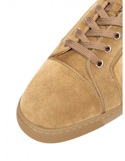 Sneakers CHRISTIAN LOUBOUTIN, Louis Junior Grosgrain-Trimmed Suede Sneakers - 3240426BZ09