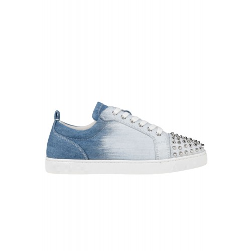 Sneakers Christian Louboutin, Louis Junior Spikes denim Sneakers Christian Louboutin, Louis Junior Spikes denim