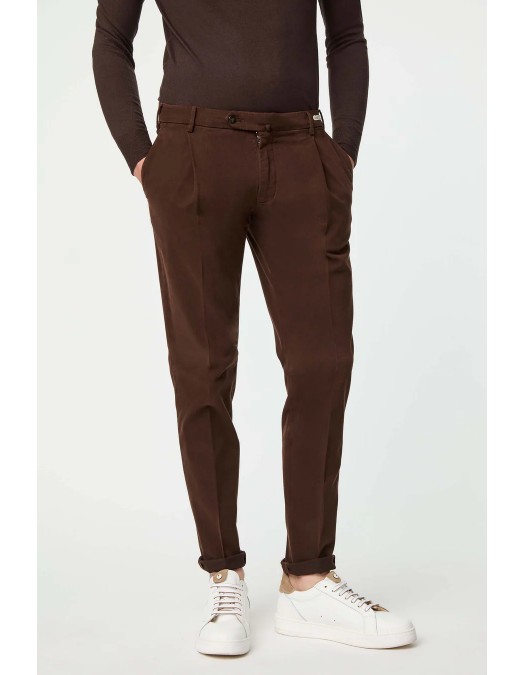 Pantaloni L.B.M 1911, Moody Design, Warm Brown - 3550368426