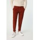 Pantaloni L.B.M 1911, Patterned Cotton Velvet, Brick Red - 3550728481