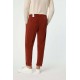 Pantaloni L.B.M 1911, Patterned Cotton Velvet, Brick Red - 3550728481