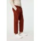 Pantaloni L.B.M 1911, Patterned Cotton Velvet, Brick Red - 3550728481