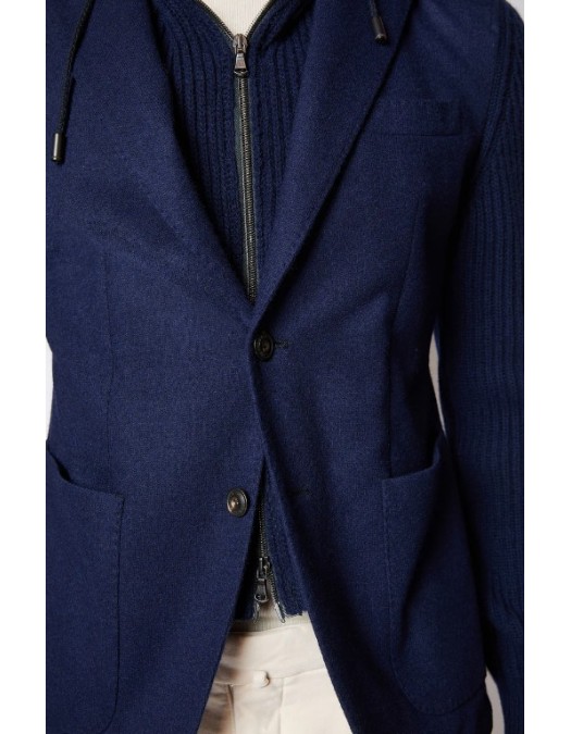 Jacheta L.B.M 1911 3570052826, Ivan jacket in blue jersey - 3570052826