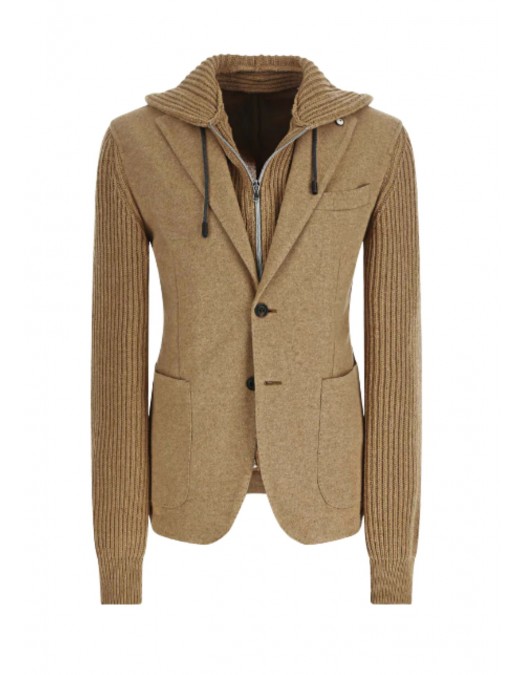 Jacheta L.B.M 1911, IVAN camel jersey jacket - 3570062826