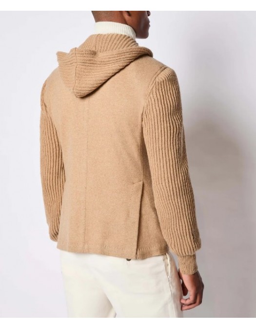 Jacheta L.B.M 1911, IVAN camel jersey jacket - 3570062826