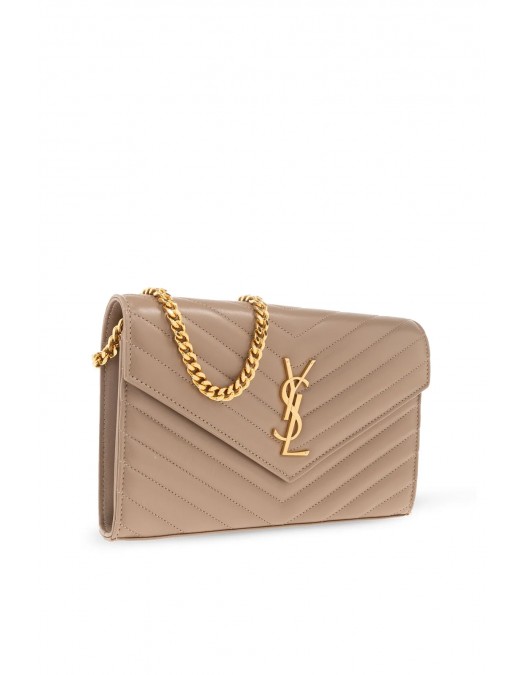 Geanta YVES SAINT LAURENT, Shoulder, Envelope Design, Small, Beige - 377828BOW012712