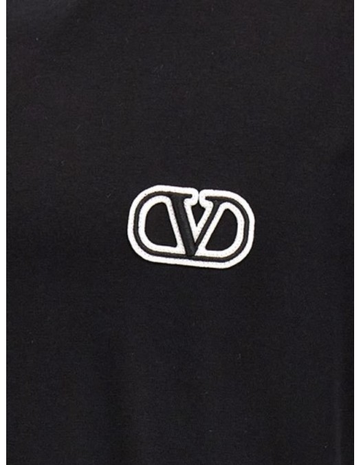 Tricou Valentino, Logo V, Alb - 3V3MG10V9LJ0BO