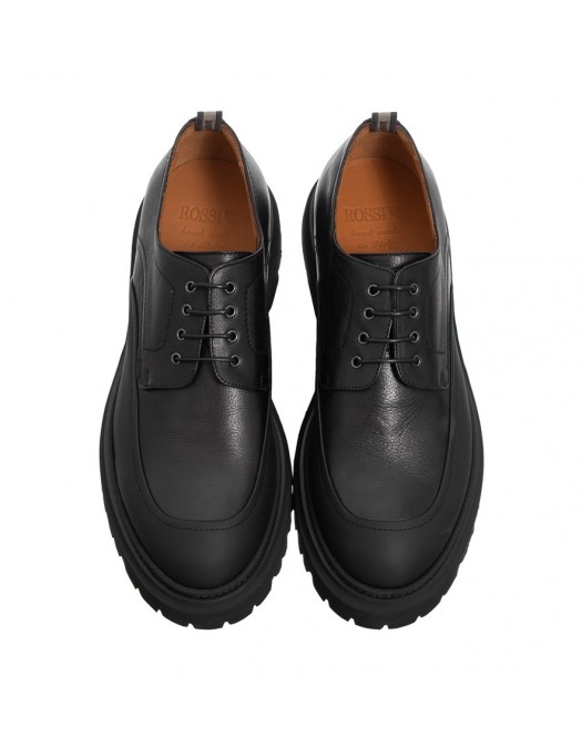 Pantofi ROSSI, Black Leather - 412NERO