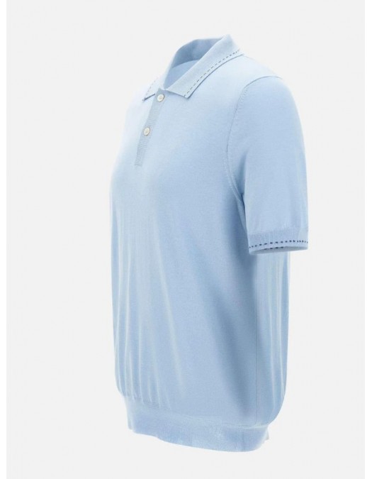 Tricou GRAN SASSO, Silk blend polo - 4314216224510