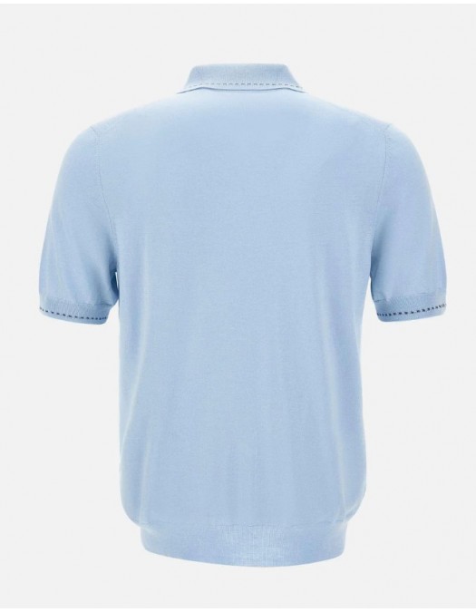 Tricou GRAN SASSO, Silk blend polo - 4314216224510