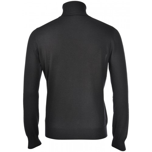 Pulover GRAN SASSO, Cu guler inalt, Negru Pulover GRAN SASSO, Cu guler inalt, Negru