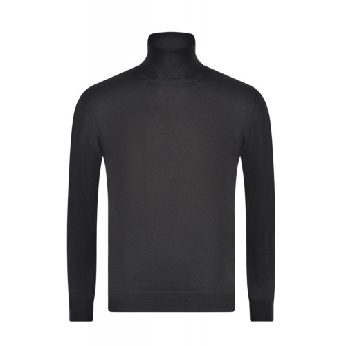 Pulover GRAN SASSO, Cu guler inalt, Negru Pulover GRAN SASSO, Cu guler inalt, Negru