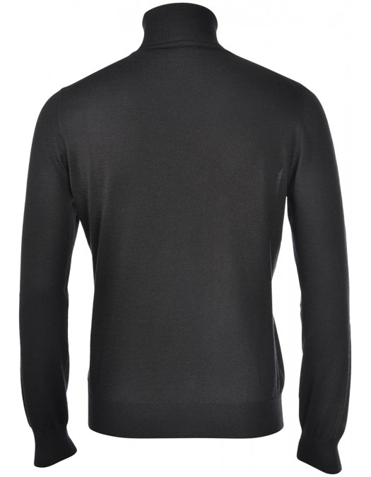 Pulover GRAN SASSO, Cu guler inalt, Negru - 4316315390099
