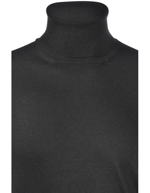 Pulover GRAN SASSO, Cu guler inalt, Negru - 4316315390099