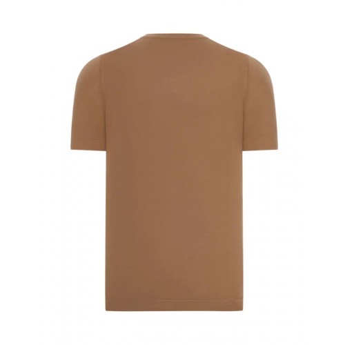 Tricou GRAN SASSO  Organic Cotton Vintage Knit Brown