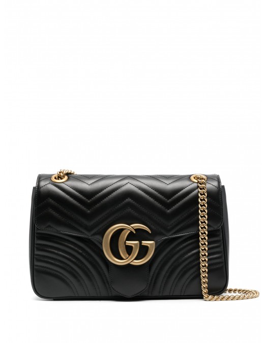 Geanta GUCCI, Shoulder, Medium, Marmont Collection, Black - 443496DTDIT1000