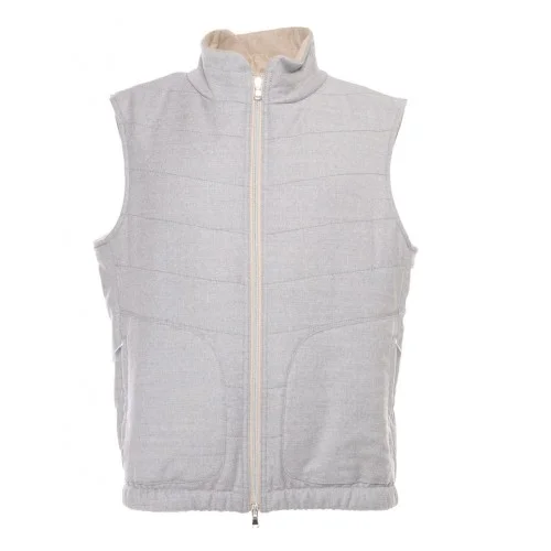 Vesta L.B.M 1911, Lightweight Wool Gilet, Grey