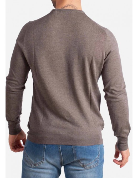 Pulover GRAN SASSO, Super Tasmania, la baza gatului, Beige - 4516714790162
