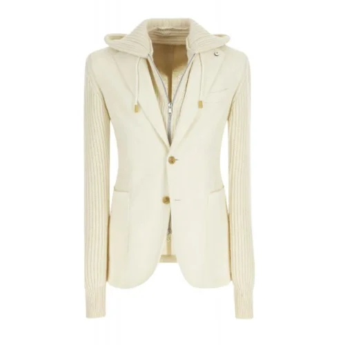 Jacheta L.B.M 1911, IVAN jacket in ivory jersey