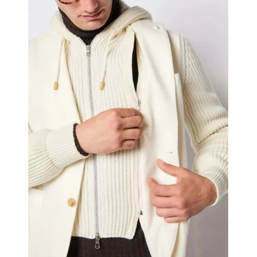 Jacheta L.B.M 1911, IVAN jacket in ivory jersey