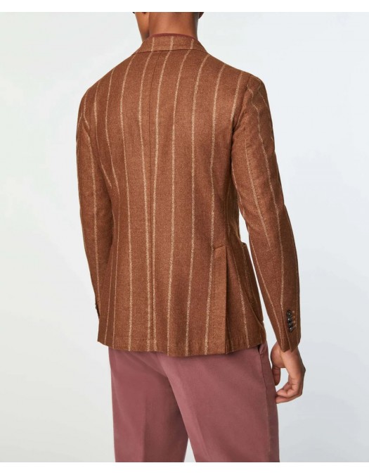 Sacou L.B.M 1911, Slim Fit, Triped Pattern Design, Brown - 4552132888