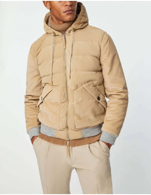 Geaca L.B.M 1911, Suede Bomber, Hazelnut Beige - 4950429402