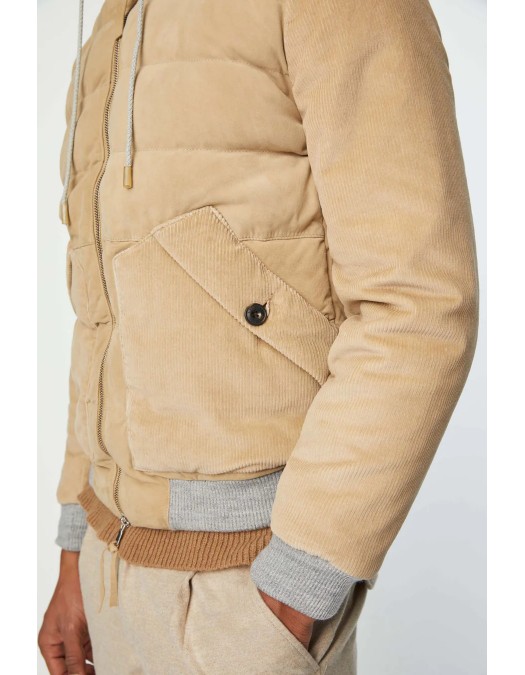 Geaca L.B.M 1911, Suede Bomber, Hazelnut Beige - 4950429402